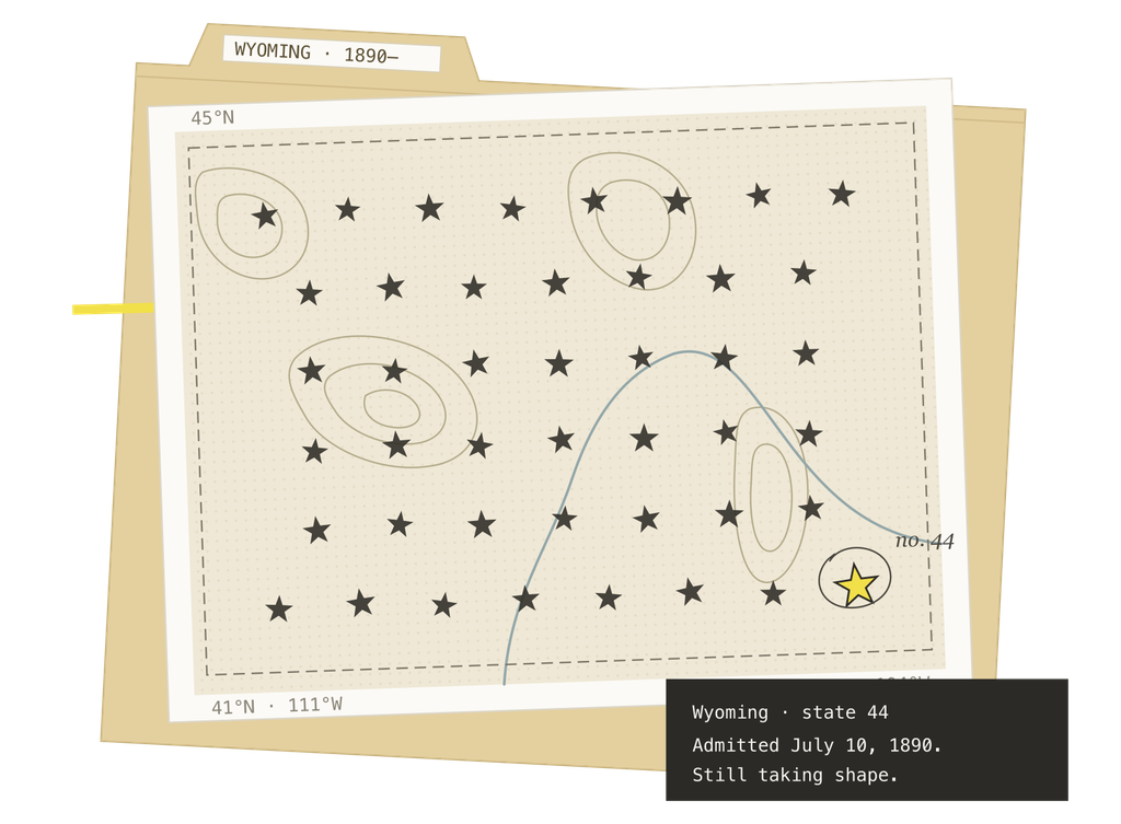 State 44 folder artwork with 44 stars